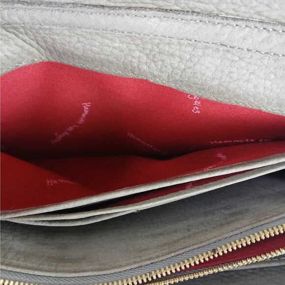 Hammitt AJ Crossbody Clutch Grey/Natural/Brushed Gold - Picture 3 of 9